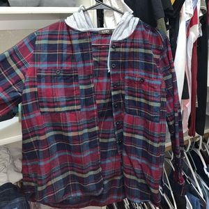 Hooded flannel